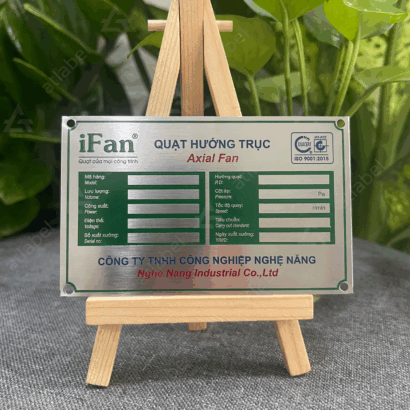 Tem inox ăn mòn mẫu số 1