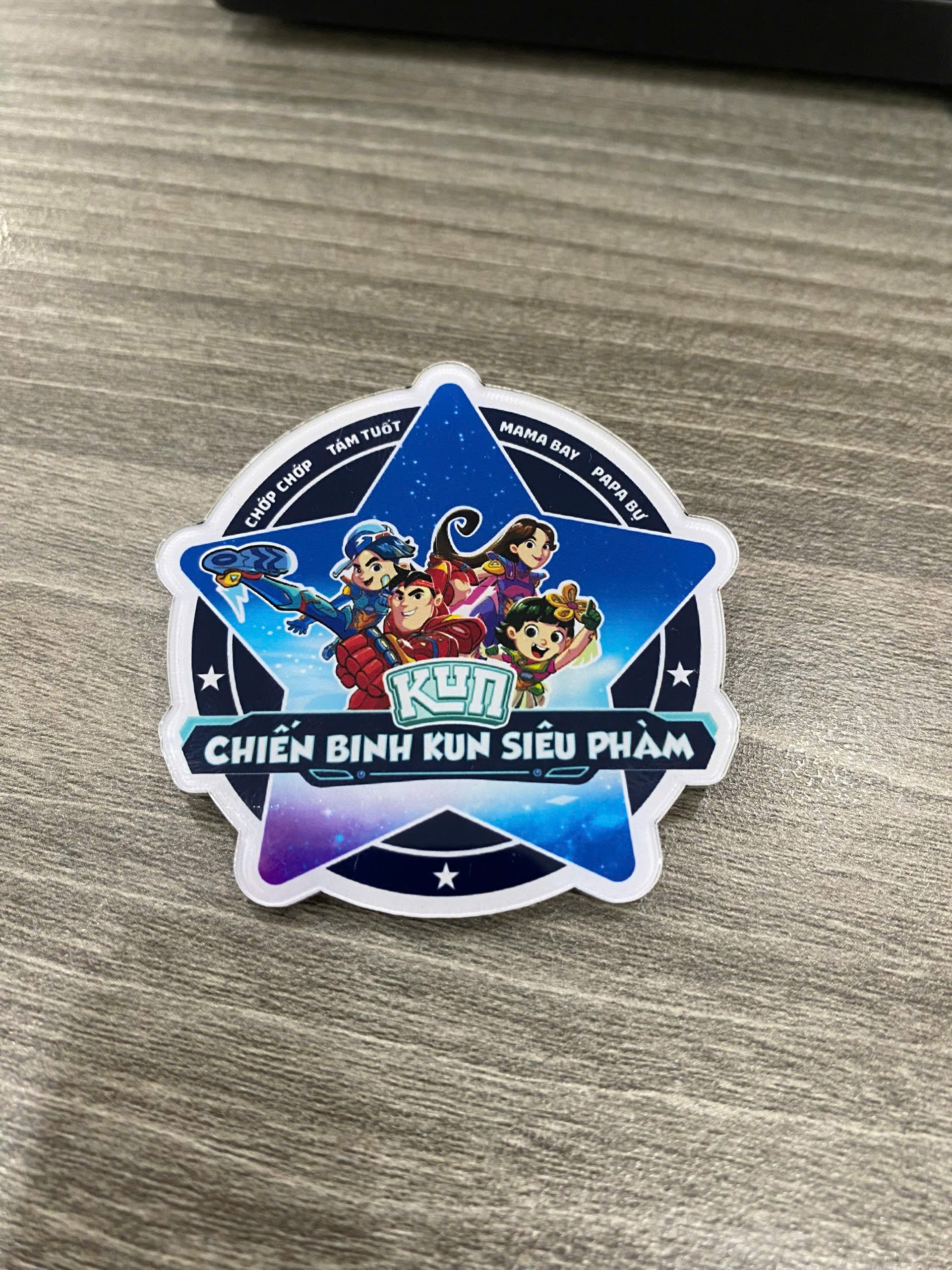Tem mica 4 Tem mica trắng cho thương hiệu KUN
