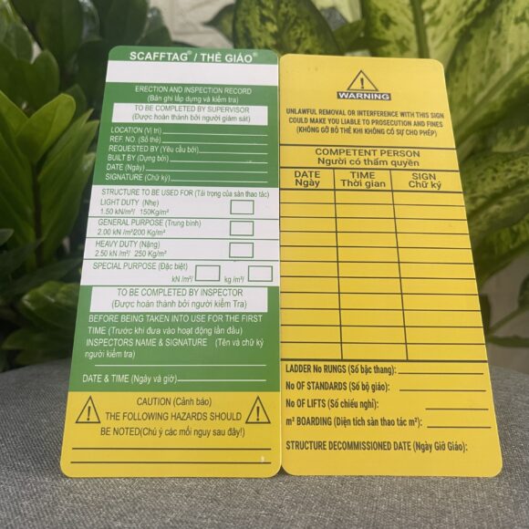 tem nhựa nút nổi