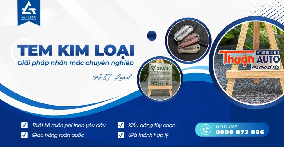Công ty tem nhãn kim loại A&T chuyên sản xuất tem nhãn, huy hiệu, móc khóa
