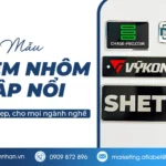 40 mẫu tem nhôm dập nổi bền đẹp cho ngành nghề