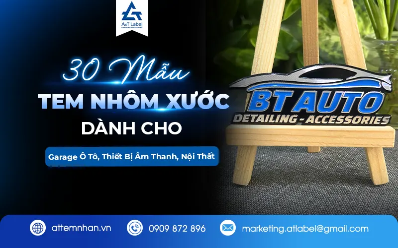 Top 30 Mẫu Tem Nhôm Phay Xước Đẹp, Sang Trọng
