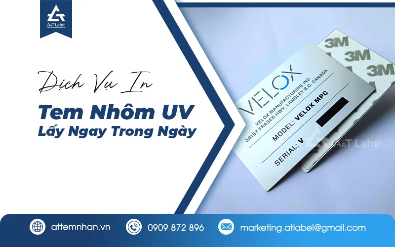 Dịch Vụ In Tem Nhôm UV Chất Lượng Nhận Số Lượng Ít