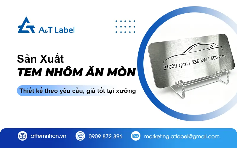 Làm tem nhôm ăn mòn theo yêu cầu giá tốt