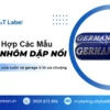 Mẫu tem nhôm dập nổi 90% hãng cửa cuốn và garage ô tô chọn