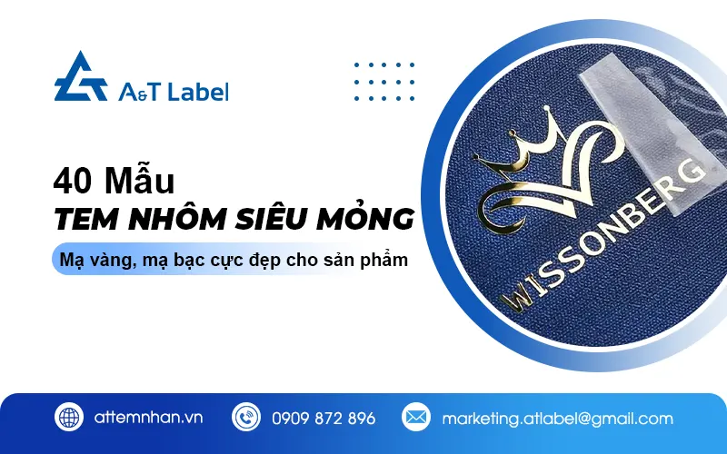 40 Mẫu Tem Nhôm Siêu Mỏng Mạ Vàng, Mạ Bạc Cực Đẹp