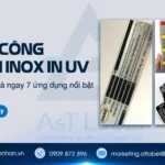 gia công tem inox in uv theo yêu cầu tại A&T Label