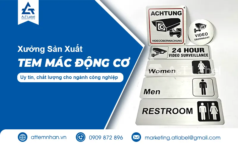 sản xuất tem inox ăn mòn máy móc
